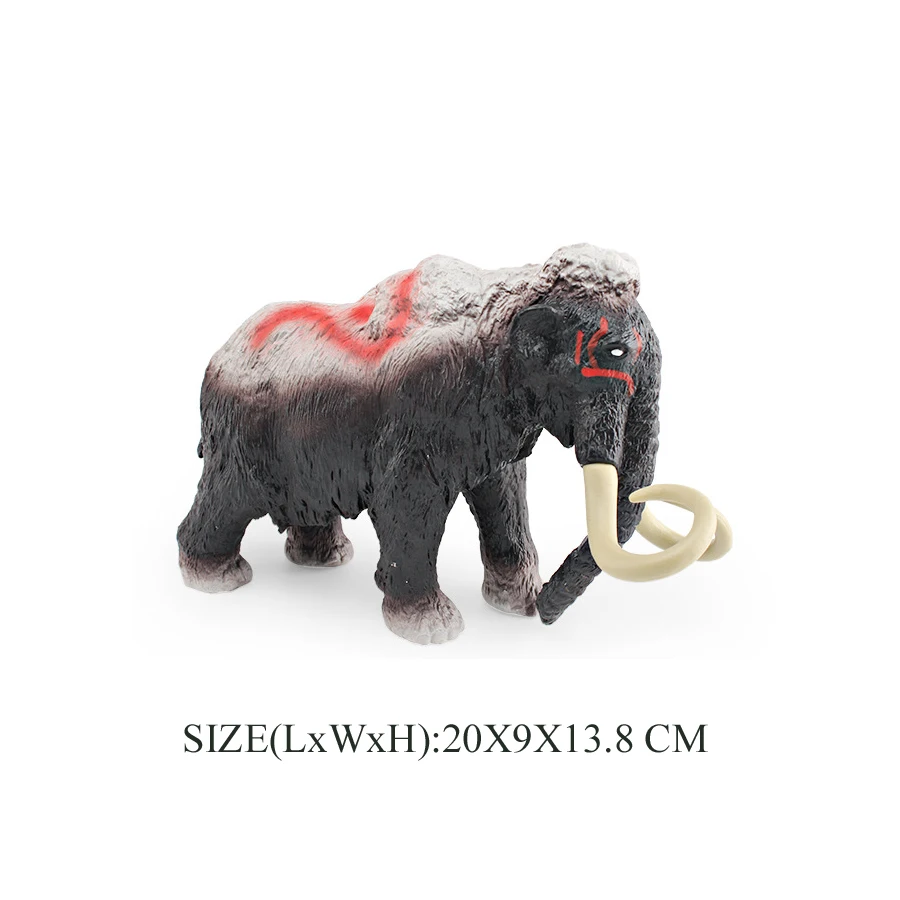 Realistisches prähistorisches Tier Smilodon Mammuthus Lisowicia Wolliges Nashorn Mammut Figur Savage Modell Figur Lernspielzeug – Detail 12
