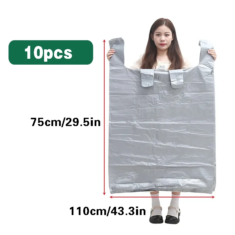 10Pcs 125cm Moving Packing Bag Extra-large Moisture-proof Extra Thick HDPE  Hand Luggage Clothes Storage Bag Quilt Storege Bag - AliExpress