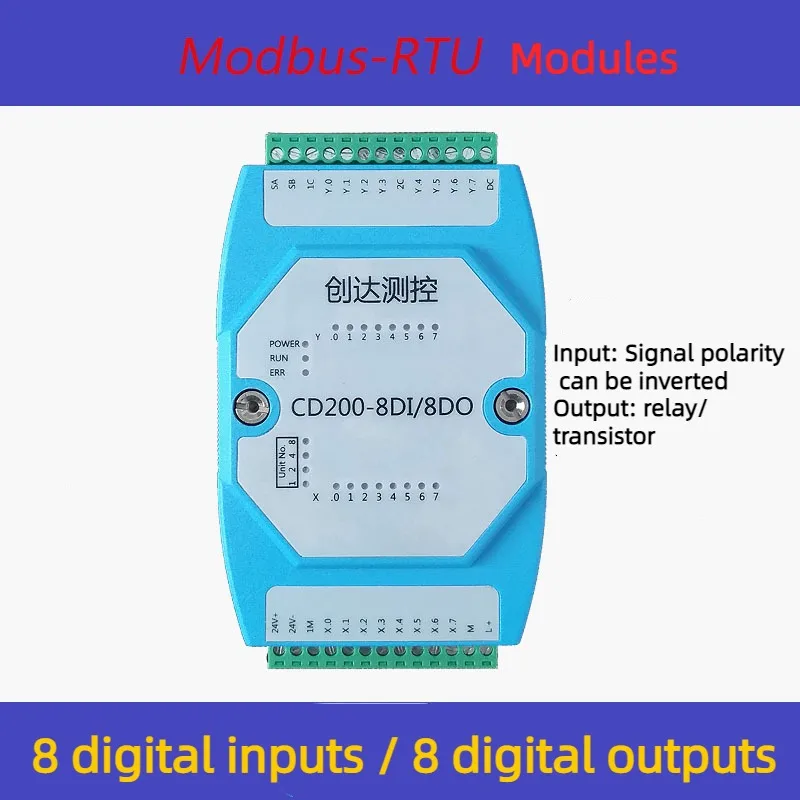 

Цифровой Вход и Выход изолированный модуль 8DI/8DO MODBUS Связь