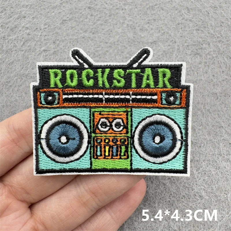 25 teile/los DIY Patches Gestickte Cartoon Eisen auf Patches Applikation für Kleidung Streifen Patches Aufkleber Dekoration – Detail 9