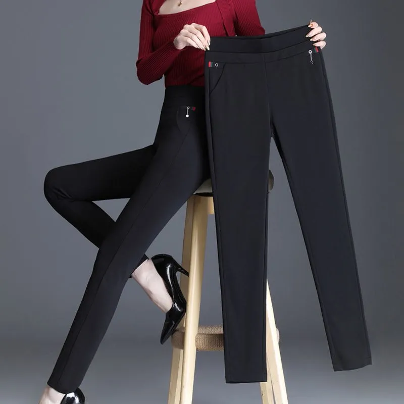 

Spring Autumn New Pants 2023 Women's Elastic High Waist Wear Leggings Women's Pencil Pants Trousers Women Casual Pant
