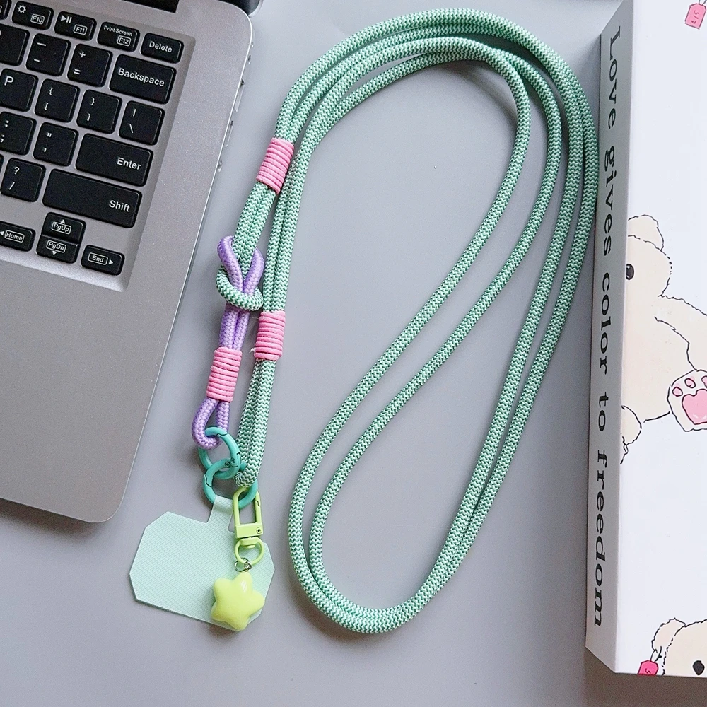 Korea Universal Nette Cartoon Telefon Lanyard Strap Handy Hängen Seil Neck Straps Anti-verloren Lanyards Handy Zubehör – Detail 7