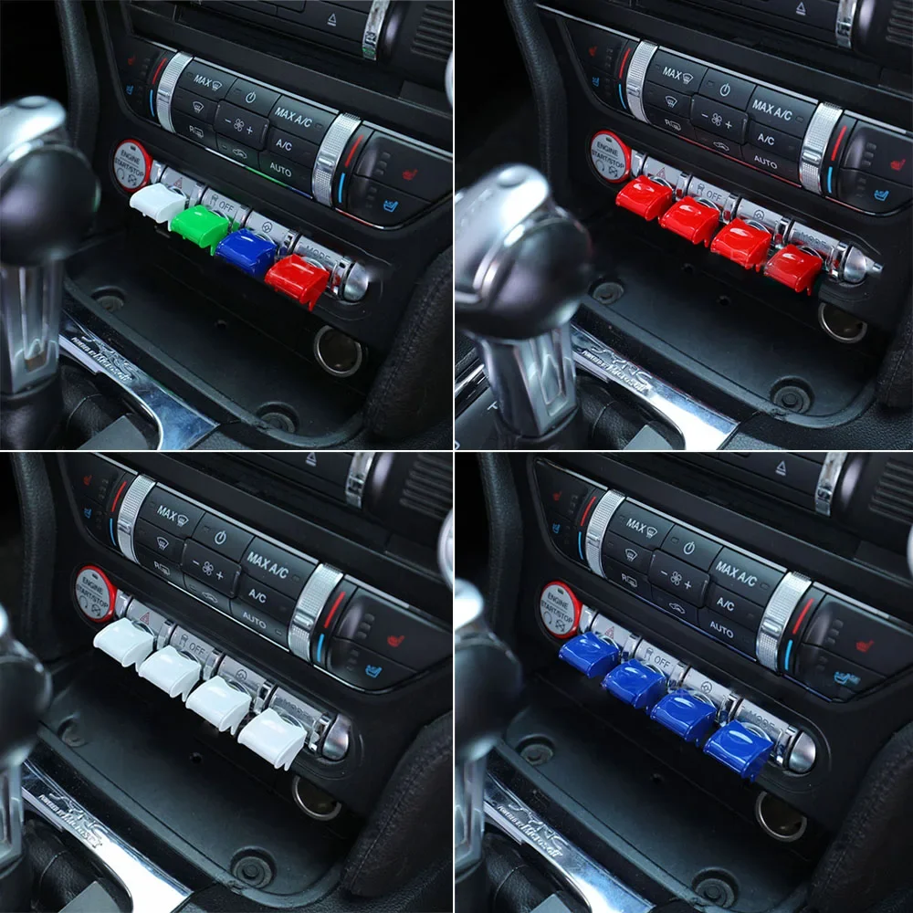 

4 шт./набор, защитные крышки для панели управления автомобиля Ford Mustang 2015-2019