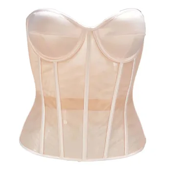 Sexy sottile Body Shaper intimo corsetto vita Trainer Lingerie corsetti di pizzo prospettiva Mesh Shapewear abbigliamento moda donna Faja 1
