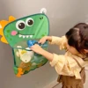 Baby Bath Toy Storage Bag Suction Cup Fixed Design Cute Cartoon Dinosaur Frog Animal Shape Children's Bathroom Grid Storage Bags 2