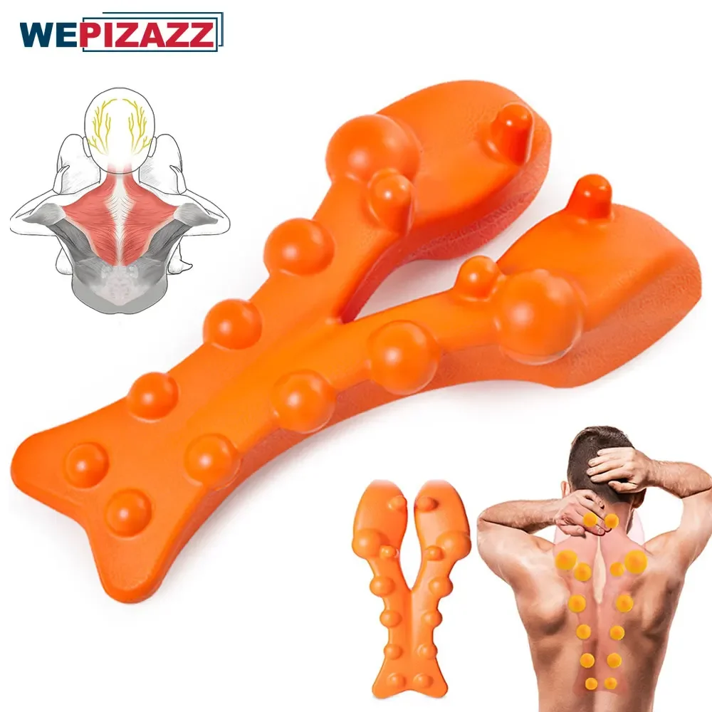 Trapezius Trigger Point Massager Release Neck and Shoulder Pain, Hunchback Corrector, Relieve Upper Back Pain & Tension Headache