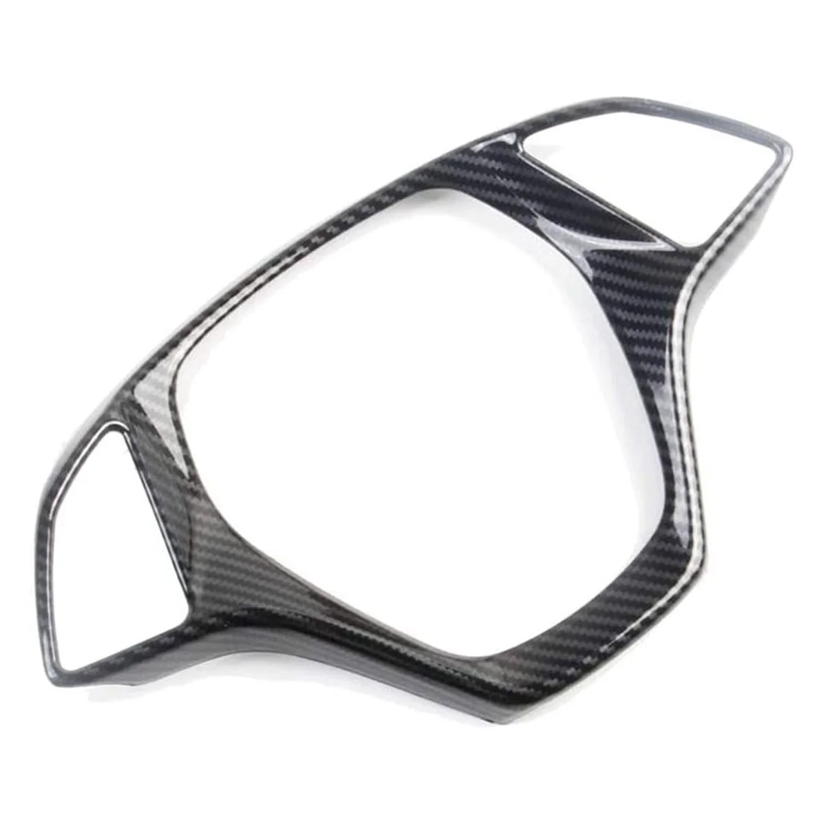 ABS Carbon Fiber Car Steering Wheel Panel Decoration Cover Trim Moulding Sticker for Chevrolet Corvette C7 2014-