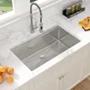 Kitchen Sink Undermount - 33 x 19 Inch Undermount Sink Wall Stand Workstation Deep Single Bowl Undermount Kitchen Sink Basin 1