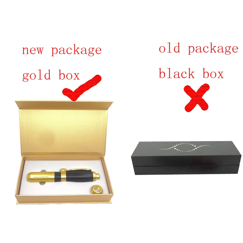 2 in 1 NEW Hyaluronic Acid Pen High Pressure Lips Meso 0.3ml & 0.5ml Syringe Needles Hyaluron Gun For Anti Wrinkle Lip Atomizer