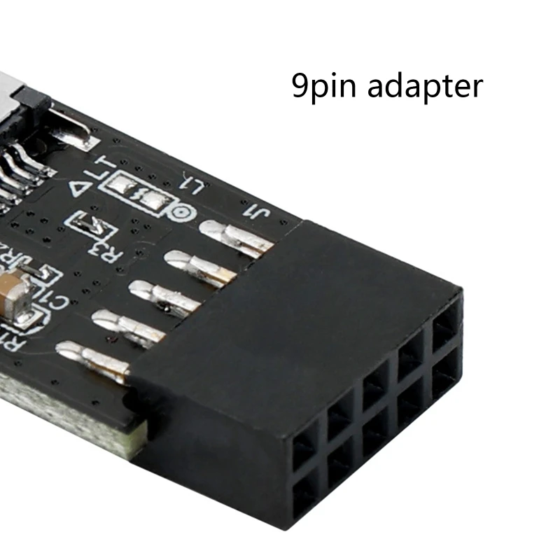Encabeçamento Fêmea 9pin para Tipo-e Adaptador Placa-mãe Pinos Extensão Tipo-e para Chave-um Adaptador Conversor Usb 2.0 - Imagem 4