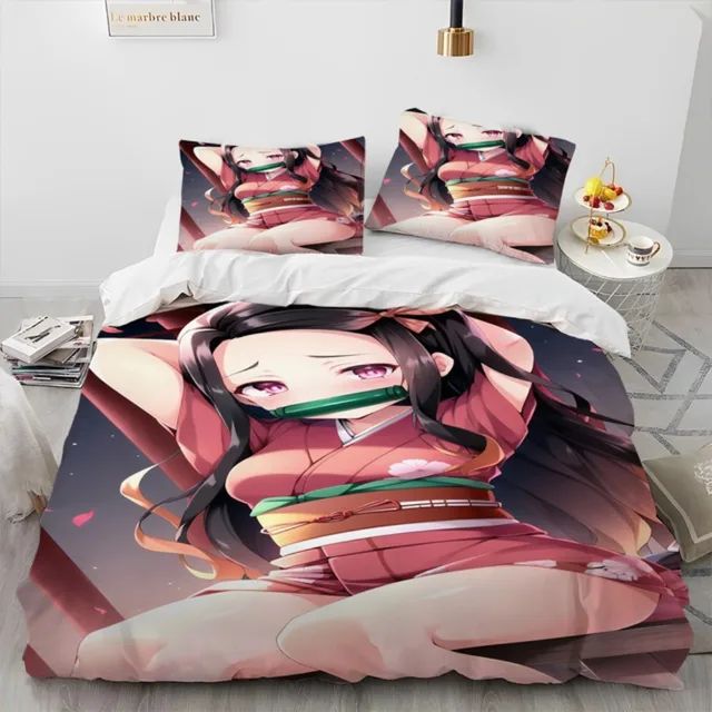 Anime demon slayer imprimir lençol equipado tamanho king com capa de cama  elástica para cama de casal 150x200cm poliéster dos desenhos animados  colchão cobrir - AliExpress