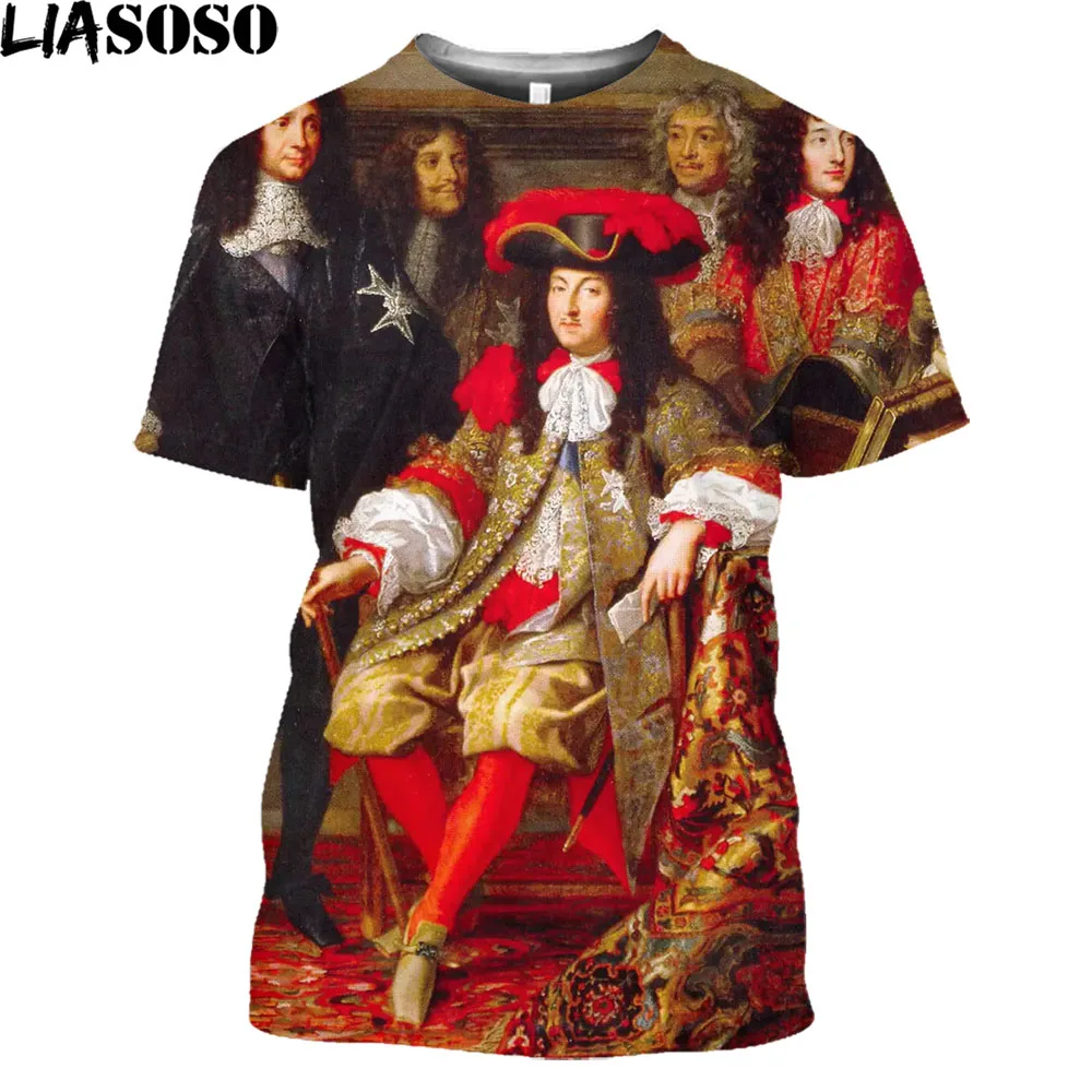 LIASOSO Fashion Louis XIV Louis 14 3D Printed T Shirt Men Women New  Napoleon Bonaparte T Shirt Casual French Harajuku Shirt Tops - AliExpress