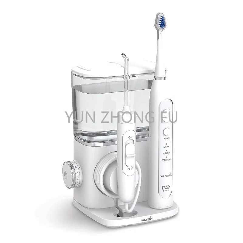 Spazzolino Da Denti Con Idropulsore, Cc-01 Bianco, Set Da 11 Pezzi Waterpik Cura Completa 9.0 Sonic Electric