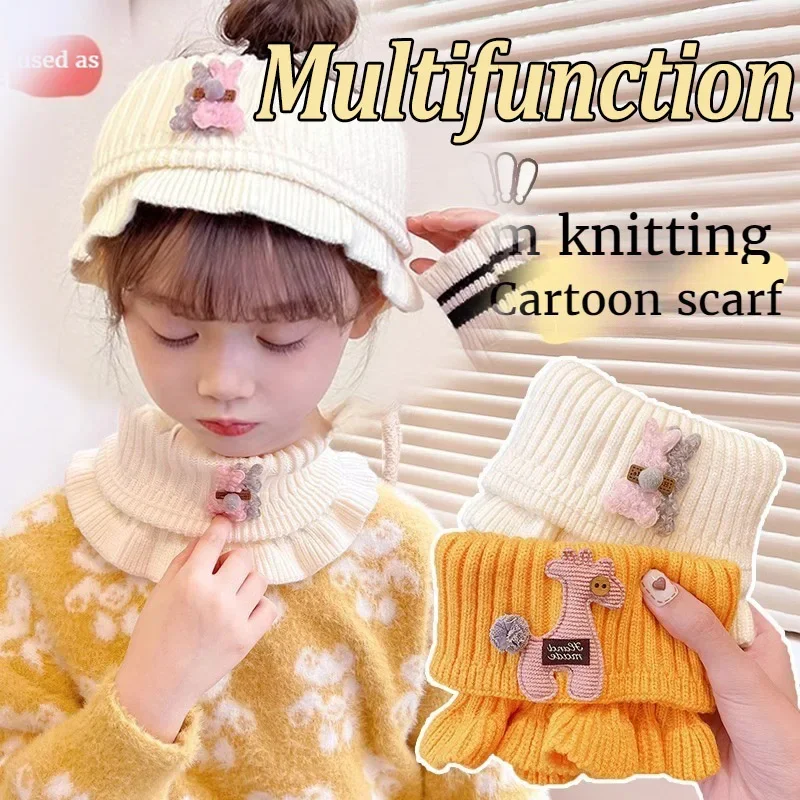 Children Scarf Knitted for Girls Kids 6 Colors