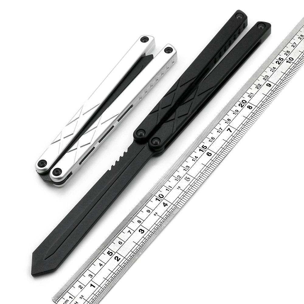 Swordfish Balisong Flipper Trainer Butterfly Knife Handle Blade