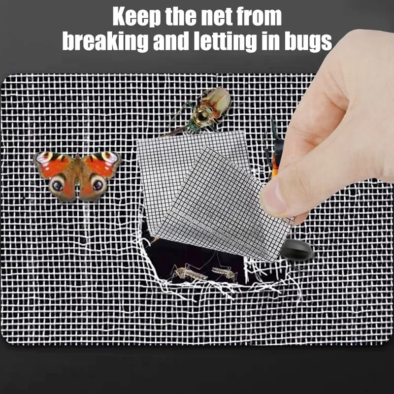 Window Screen Repair Tape Self Adhesive Mosquito Net Repair Patch Anti-Insect Fly Mesh Broken Holes Tape Stickers 2/10M