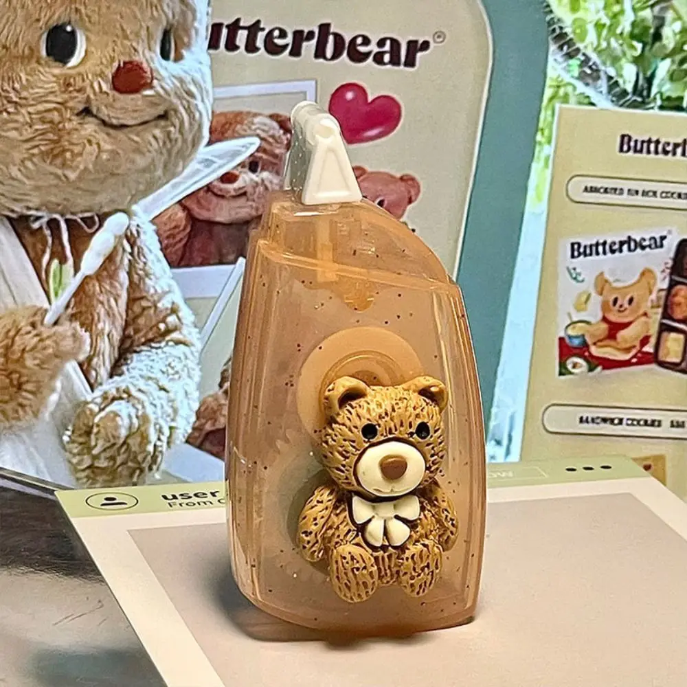 내구성 곰 모양 도트 접착제 테이프 대용량 DIY Scrapbooking 롤링 접착제 테이프 양면 접착 테이프 학교 사무실
