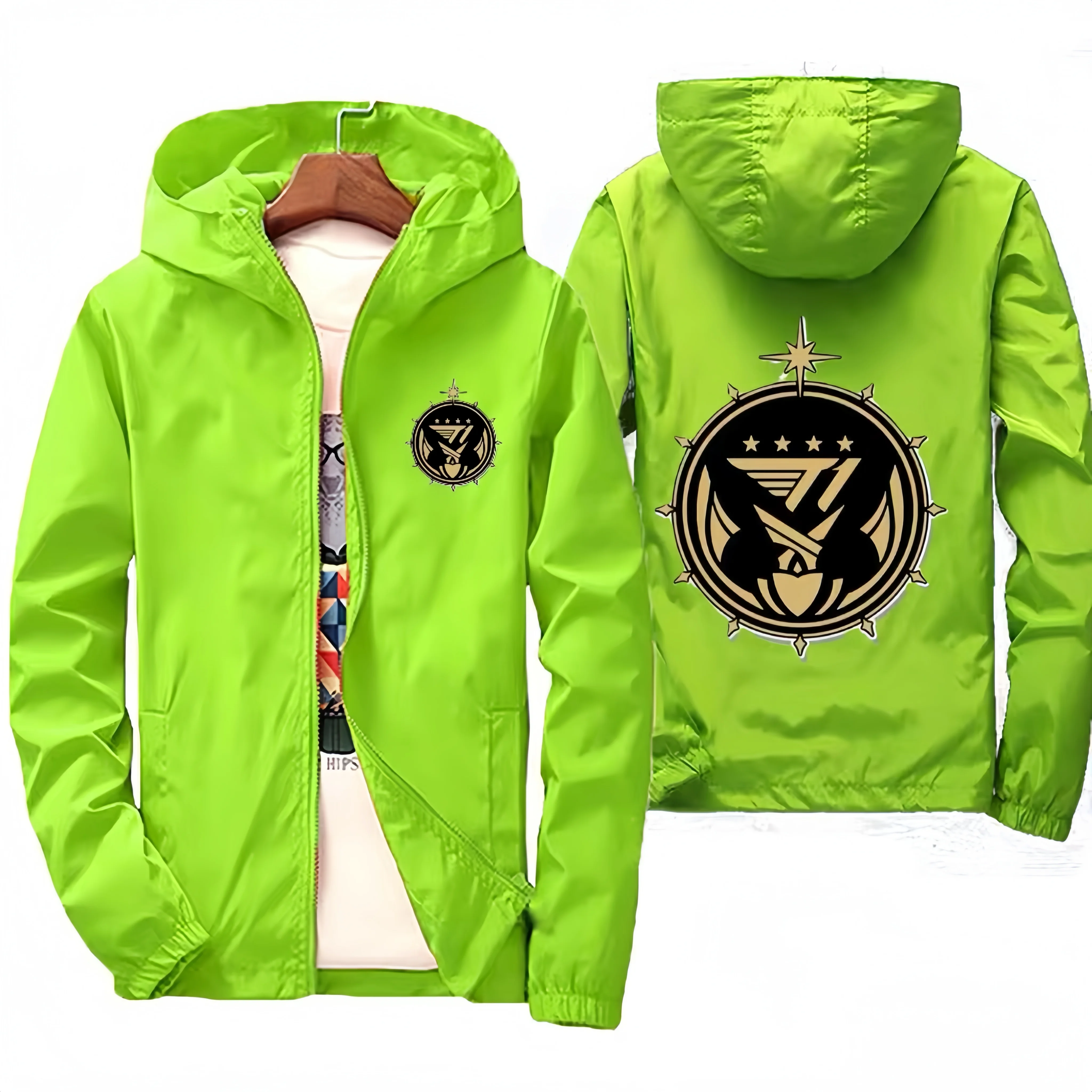 Spring and summer new men's T1 LOL LCK SKT outdoor casual jacket, waterproof hoodie and fashionable street style.