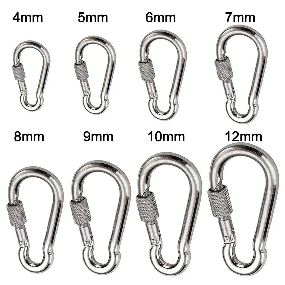 1 2pcs M4 M12 Spring Quick Link Buckle Ring with screw Outdoor Climbing 1-2pcs-m4-m12-spring-quick-link-buckle-ring-with-screw-outdoor-climbing