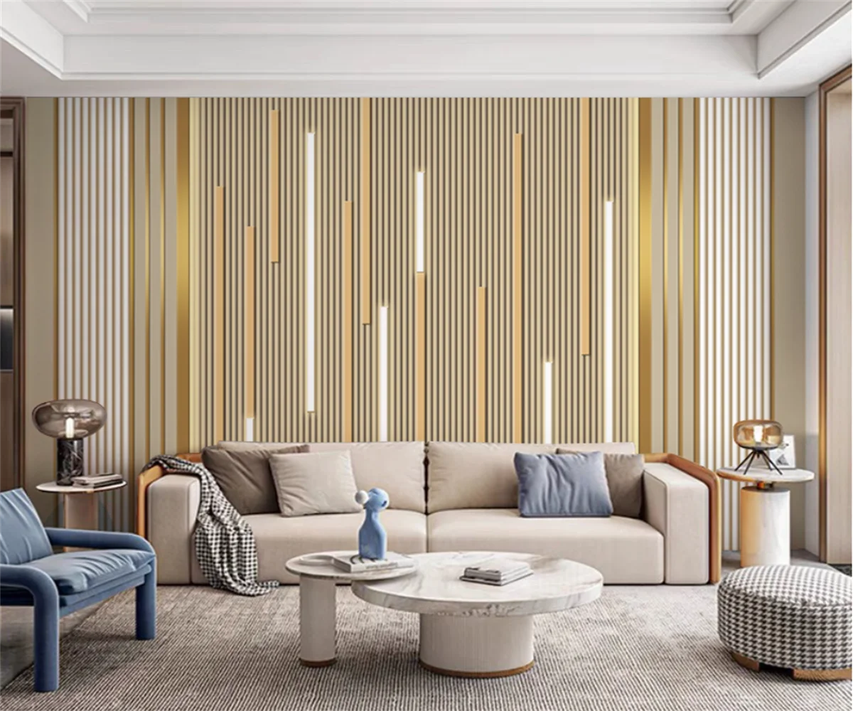beibehang papel de parede Custom modern new bedroom living room decoration painting geometric lines background wallpaper