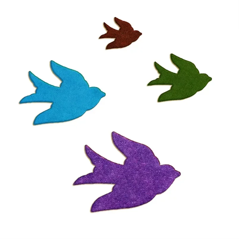 Cookie Cutter Four Specifications Cartoon Animal Image Barn Swallow Plastic Molds Cake Fondant Tools Sushi and Fruits