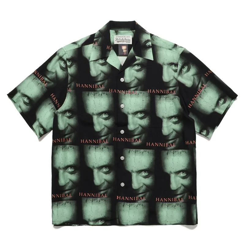 New Wacko Maria Shirt Movie Hannibal Full Print Long Sleeve