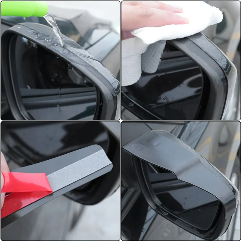 Car Rearview Mirror Rain Eyebrow Snow Guard Sun Visor Shade Protector Rainproof Blade