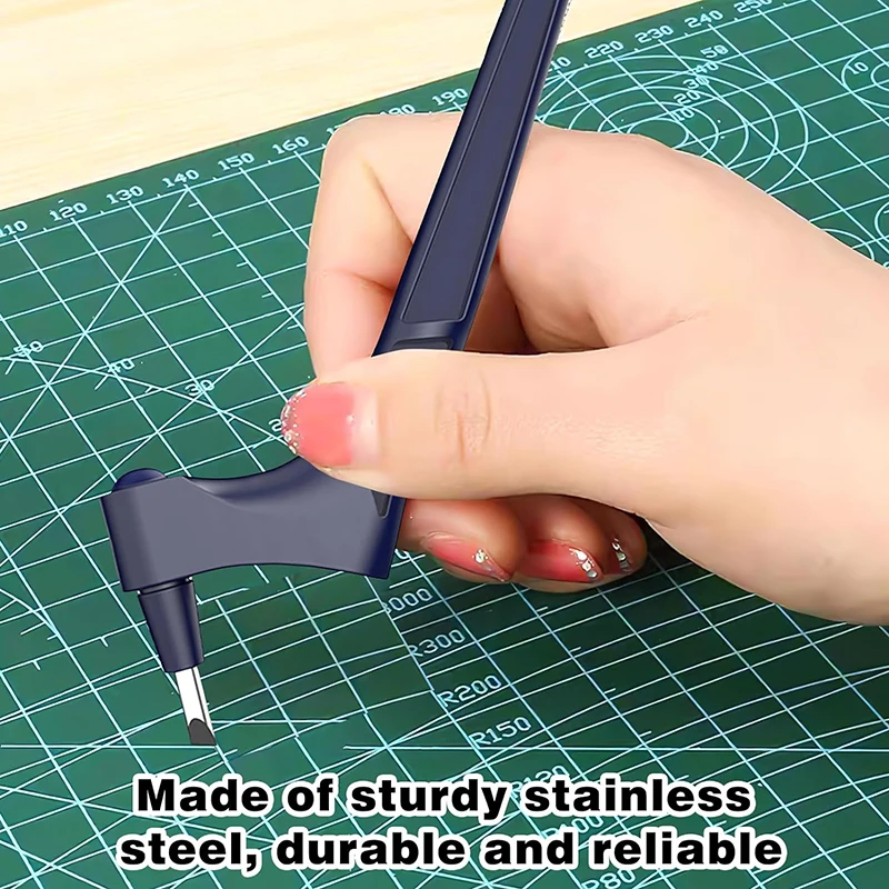 Craft cutting tools 1Pc Craft Cutting Tools Kit 360 Degree Rotating Blade DIY Art Cuttings Tools Cutting Pen 15/30/45 Degree Blades Mat