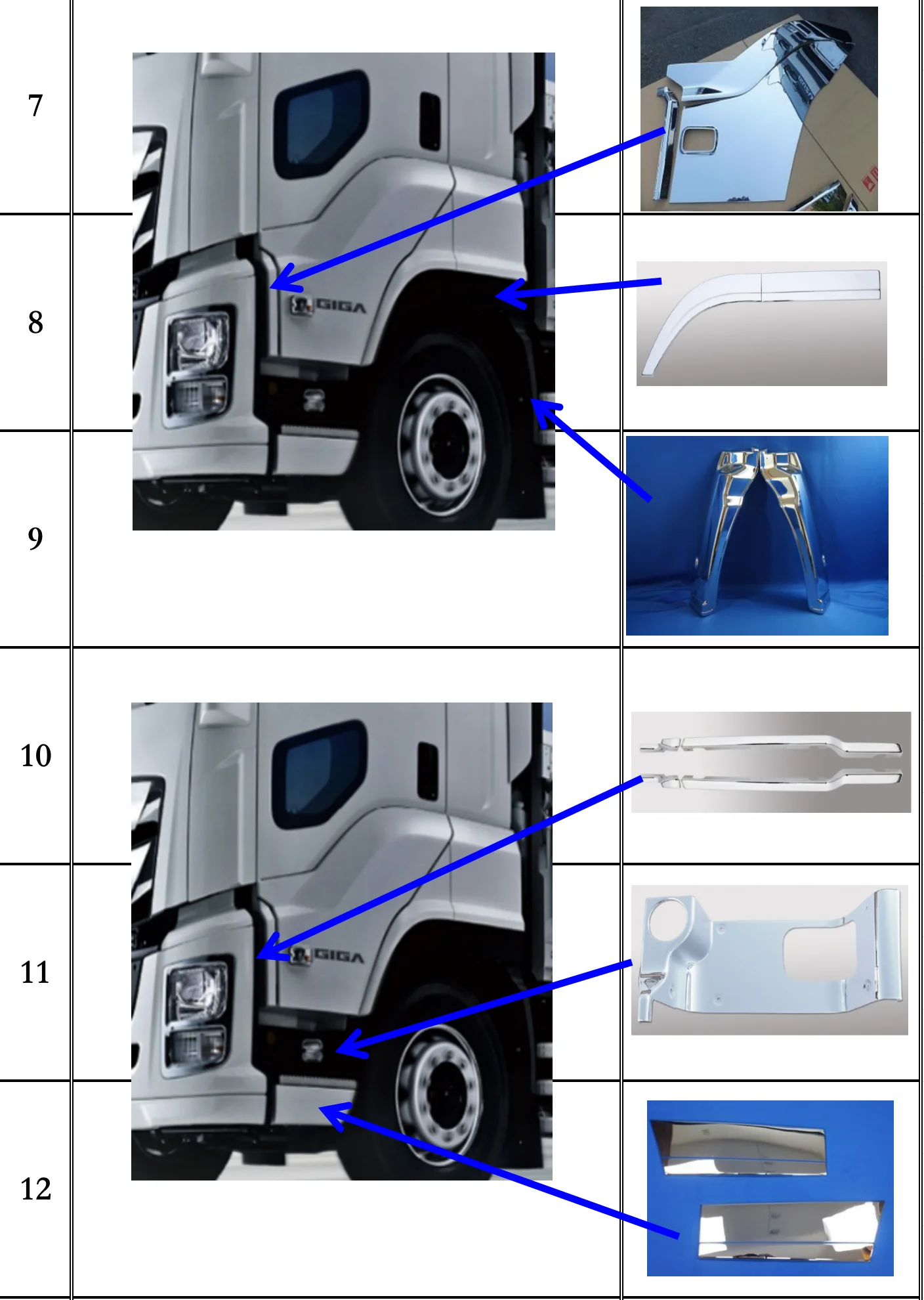 ISUZU クロームサイドパネル 1-86722141-0 ISUZU クロームサイドパネル 1-86722141-0 - メルカリ
