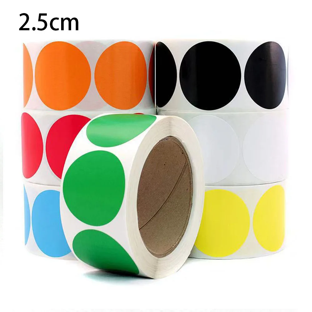 Colored Dot Children's Stickers Letter 50 500pcs 10 Style Gift Packaging Bag Food Bag Sealing Stick Circular Decoration Stickers decorative stickers adhesive stickers decorative labels stickers packaging stickers