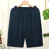 Homme Short Mens Jogging Casual Sweatpant Men size 6XL Breathable Home shorts Beach Solid Cotton Shorts Men Striped Panties 6