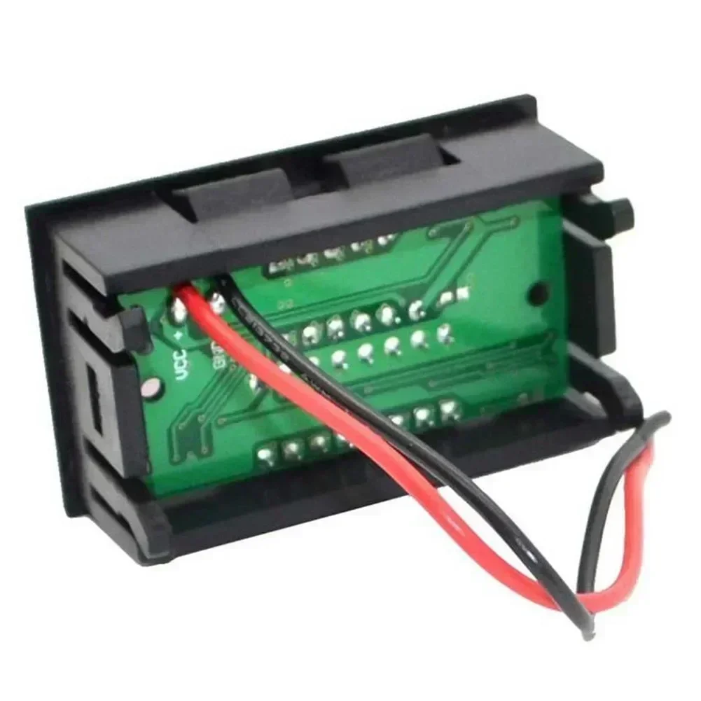 Colorful LED Voltmeter For Electric Vehicles Accurate Battery Voltage Measurement With Red And Blue Digital Display