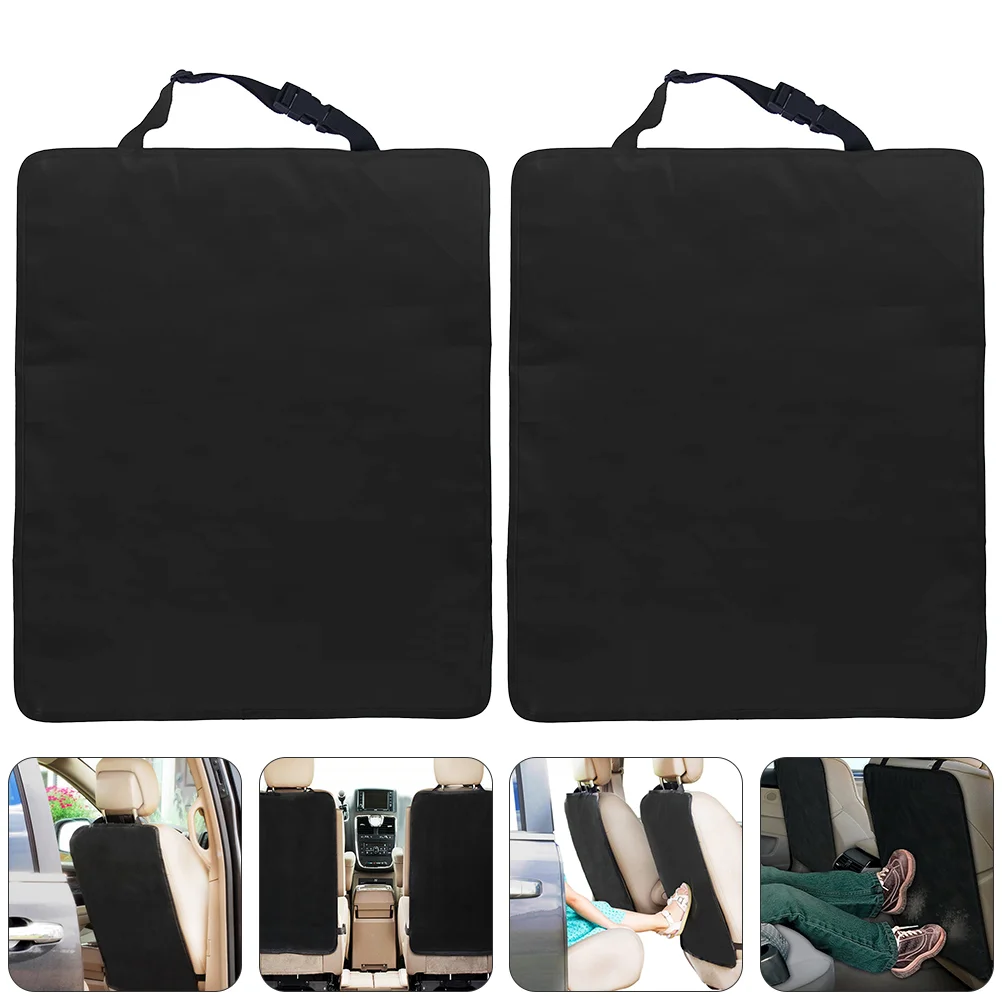2pcs Car Kick Mats Back Seat Protector Durable Car Seat Protector for