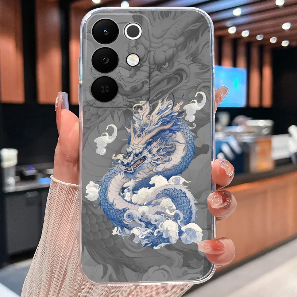 Colorful Patterned Clear Soft Silicone Phone Cover - Lightweight and Stylish Case