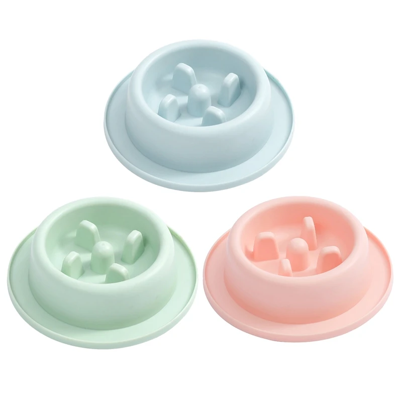 448b Slow Feeder Dog Bowls Fun Shape Puzzle Feeding Bowl Interactive
