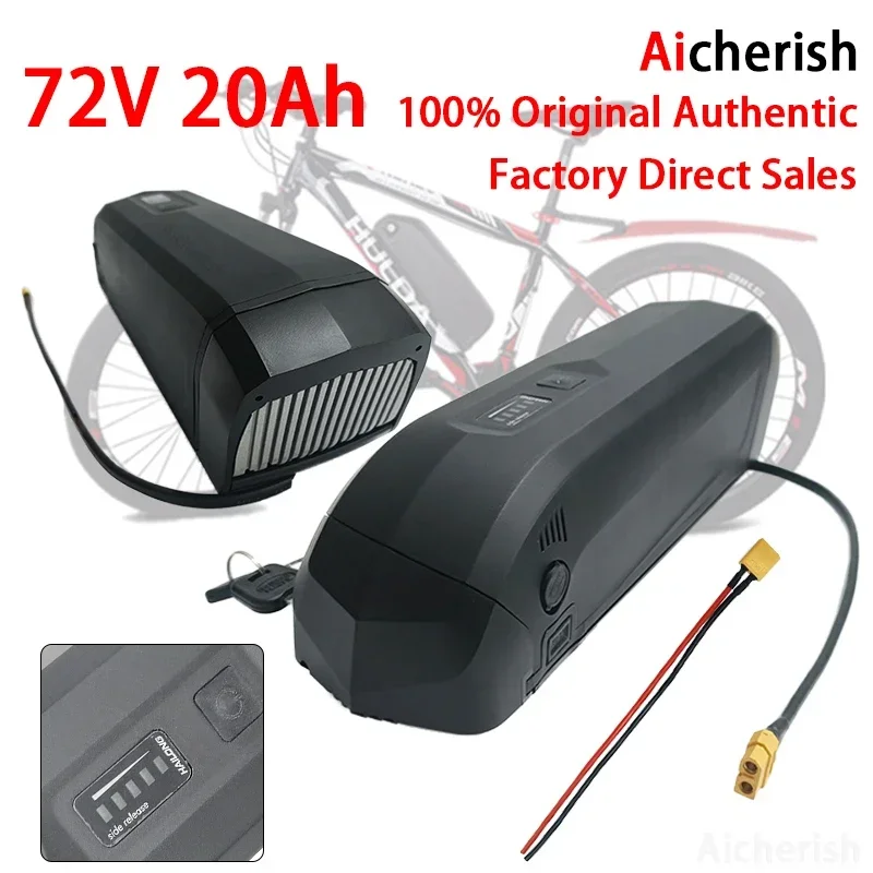 

72V 20Ah 30Ah 40Ah 18650 Lithium-Ion Battery, USB+XT60 For Hailong 40A BMS 750W 1000W 1500W 72V Hailong Ebike Battery