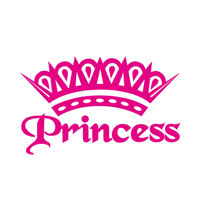 Princess Crown Holographic Vinyl Decal 5.5x5.5" - Laptop Car Notebook Sticker