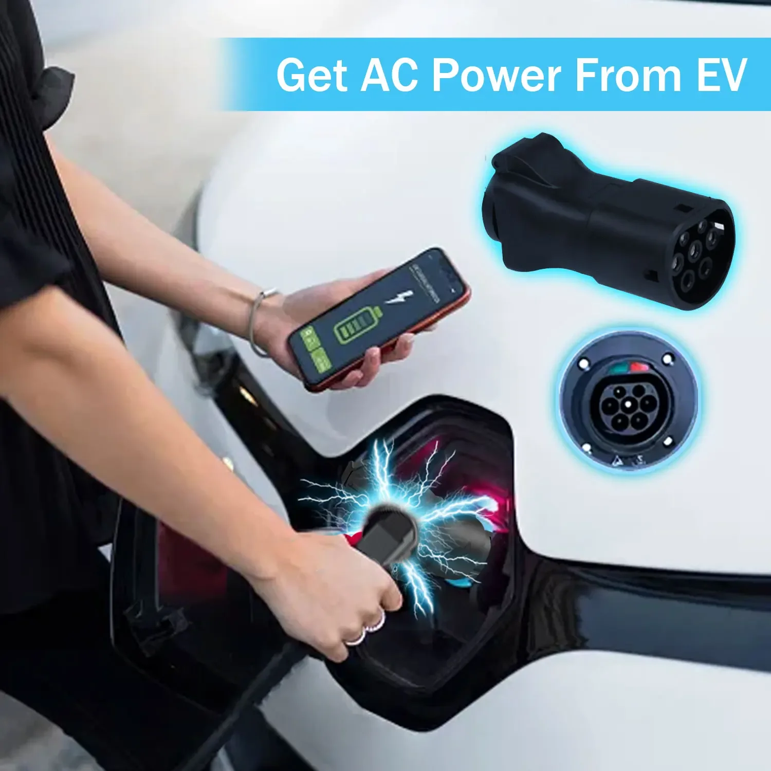 Рисунок 4 - Разъем бокового разряда электромобиля