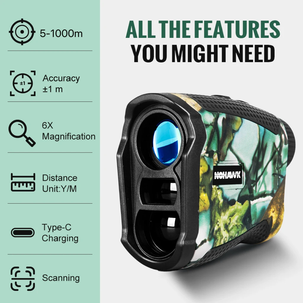 MINI Golf Rangefinder with Flag Locking Vibration Multi Functional Laser Range F