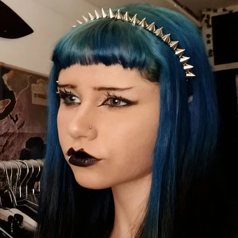 Cerchietto capelli oro con scritta live free