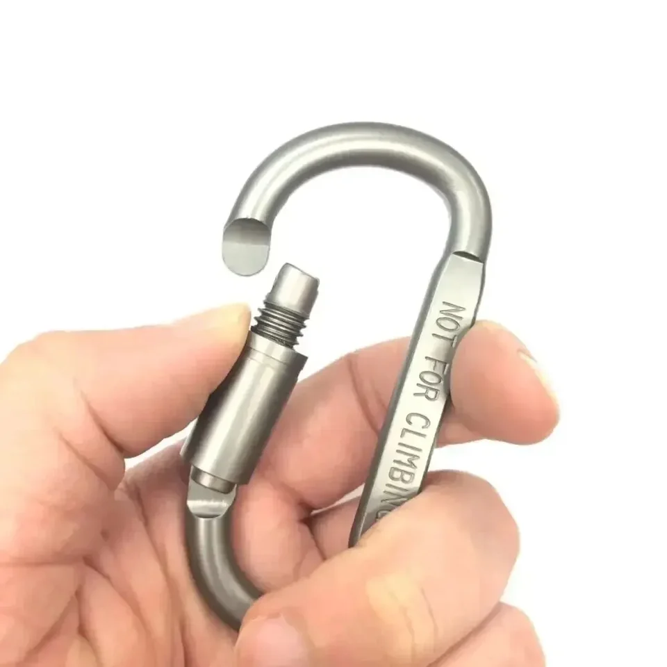 6pcs Carabiner Set For Key Camping Survival EDC Outdoor Keychain Clip Alloy Aluminum Tactical Caribiner Hook Karabiners