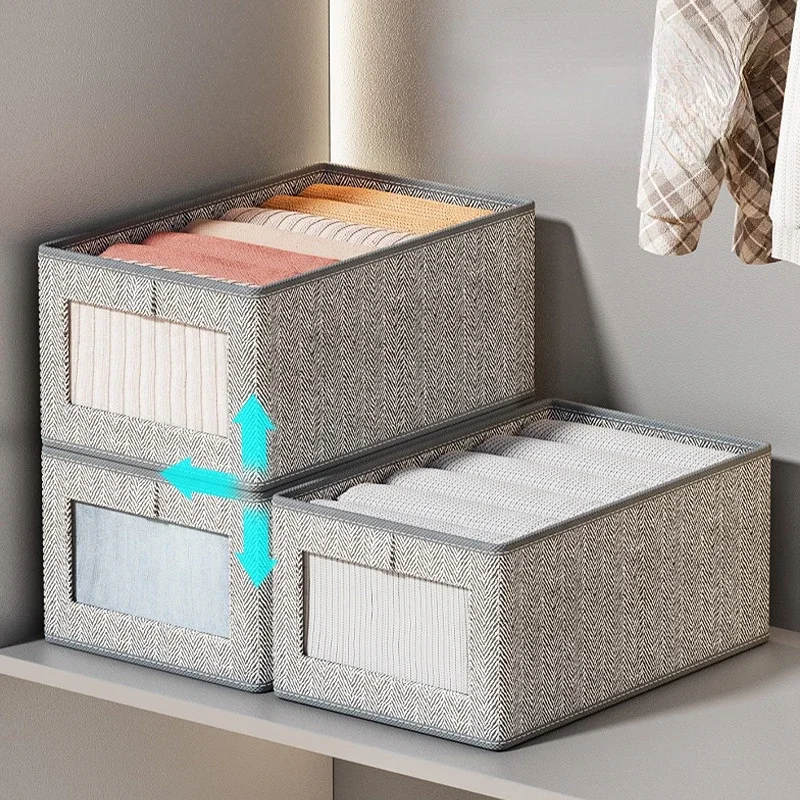 Classification Window Storage Box Visual Pants Clothes Storage Artifact Clothes Pants Box Drawer-type Organizer
