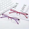 Myopia Glasses Women Blue Light Half Frame Computer Eyeglasses 2 PCS Female Ultralight Metal Square Nearsighted Eyewear 0 ~ -6.0 3