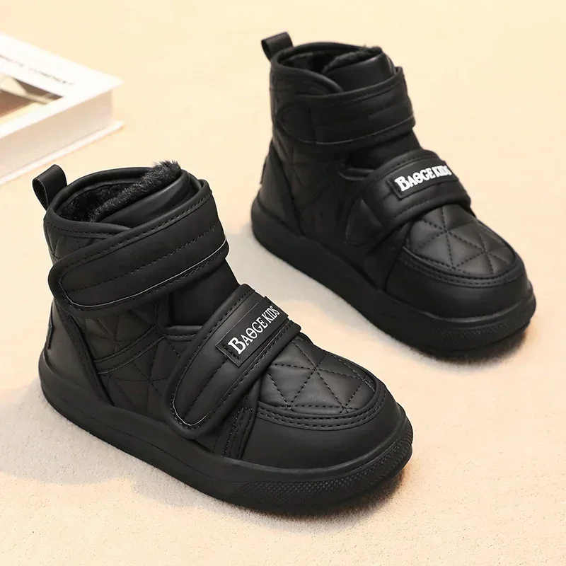 Hot Children Snow Boots Velvet and Thickening Warm Shoes Girls