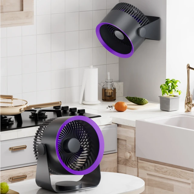 Usb Plug-in Use Mini Clipped Fan 360° Rotation 2-speed Wind Desktop  Ventilator Silent Air Conditioner For Bedroom Office - Fans - AliExpress