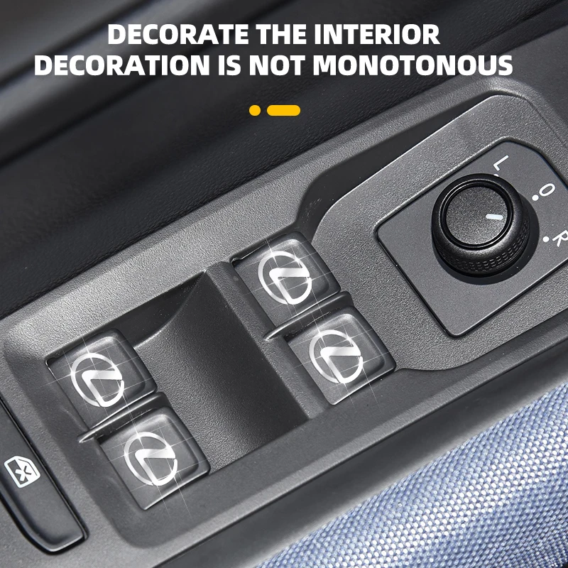 2/5/10pcs 3D 금속 자동차 엠블럼 스티커 장식 배지 데칼 인테리어 스타일링 Lexus EX300H RX450H IS300H ES300H NX RX GS Al20