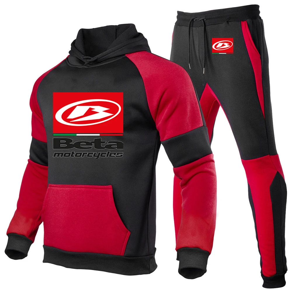 Men's Zipper Hoodies Sweatpant Sports Comfortable Versatile Suit
