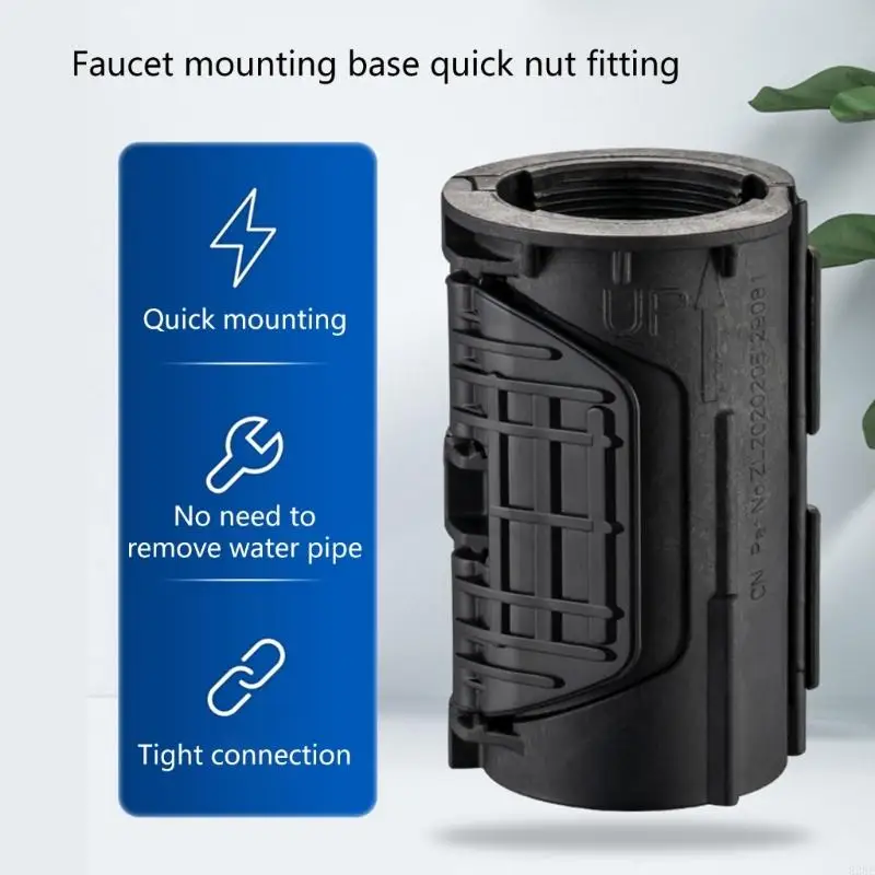 E28F Faucet Nut Fastener Plastic Faucet Nut Fastener Sink Mounting Fittings Quick Installation Repair Tool