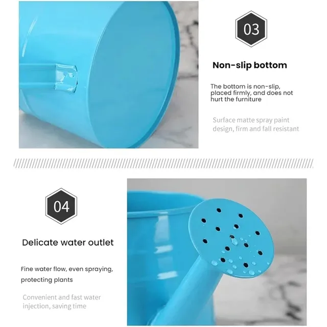 Metal Iron Sprinkler Kettle,Candy Colored Plant Watering Can,Garden Watering Can For Indoor & Outdoor Plant,Gardening Tools 5