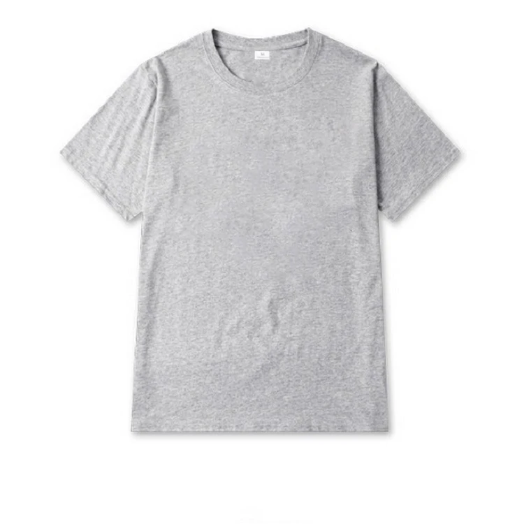 Unisex Custom Design Personalized Harajuku Solid Color Pure Cotton T-Shirt with Logo and Text Printing